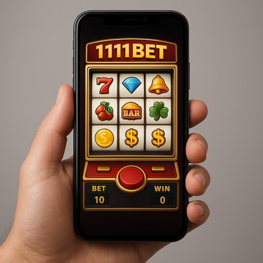 1111Bet slots on mobile screen