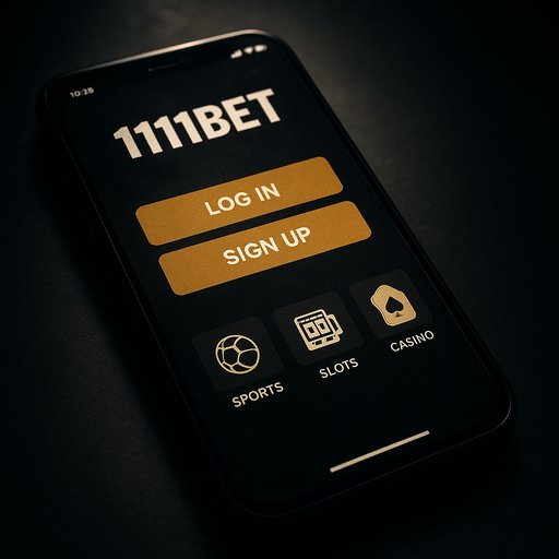 1111Bet APK home screen in Android