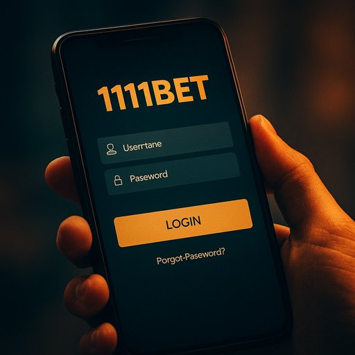 1111Bet login screen on Android